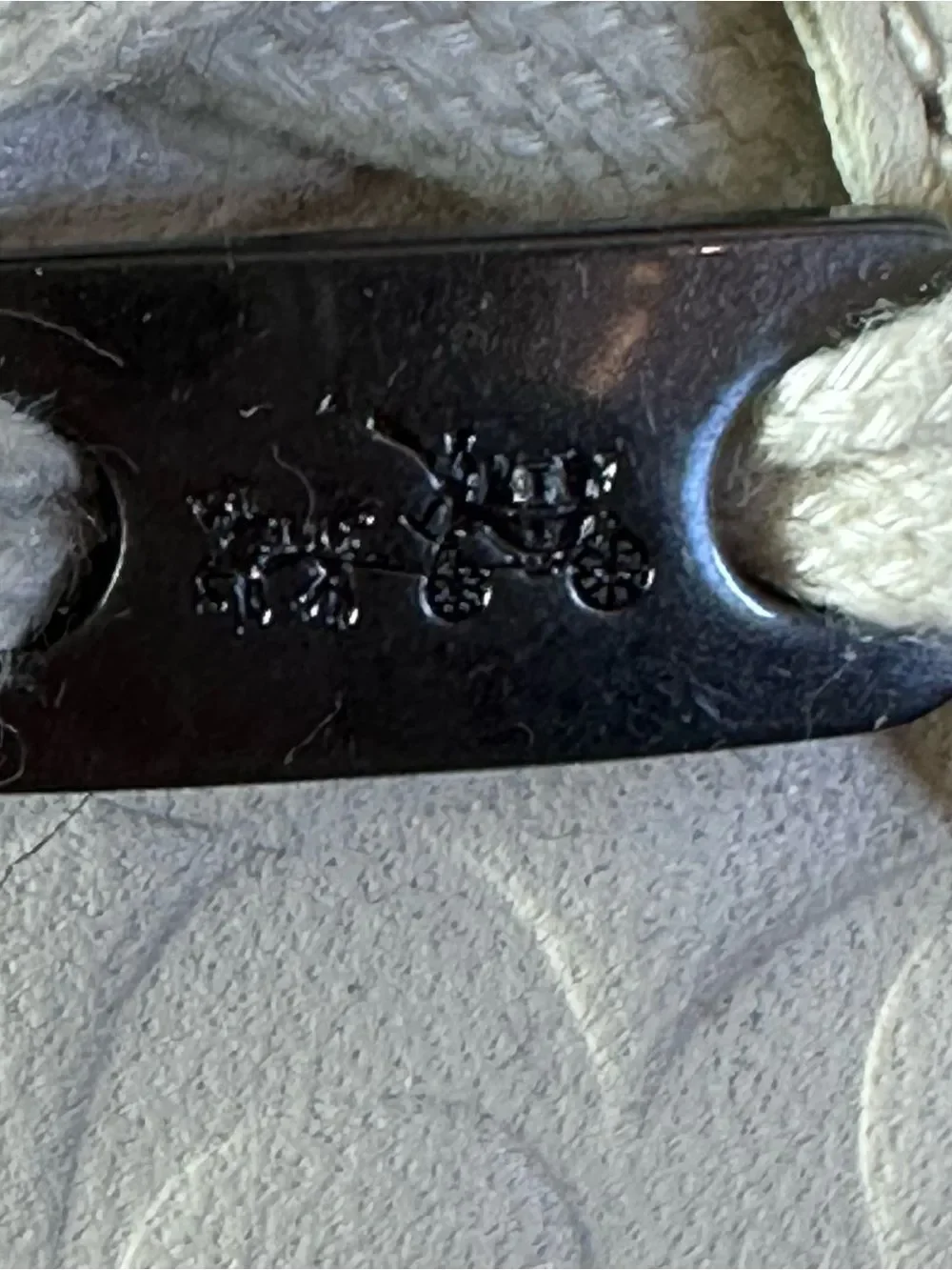 Coach Women's cream leather Signature Embossed Sneakers